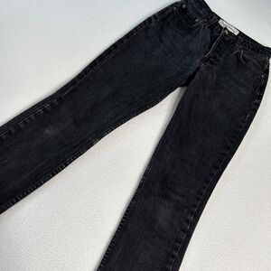 Reformation Women's Size 24 Skinny French Jean High Rise Button Fly Charcoal